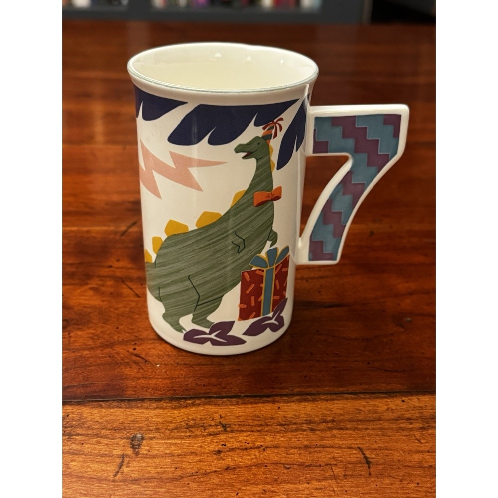 Mikasa‎ 7th Birthday "Happy 7" Dinosaur Mug